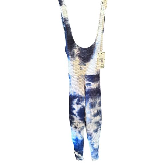 NWT HALARA TIE DYE JUMPSUIT W/LOW BACK; SIZE MED - Picture 1 of 3